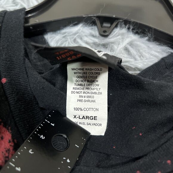 Vintage Tapout Shirt Extra Large Black Red Center Graphic Wings Pullover Mens - Picture 12 of 12